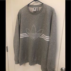 Adidas gray crew sweatshirt